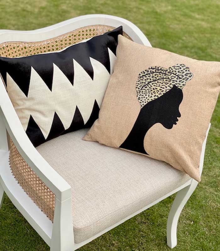 Tribal Black Cushion