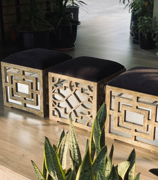 Mirrored Stools