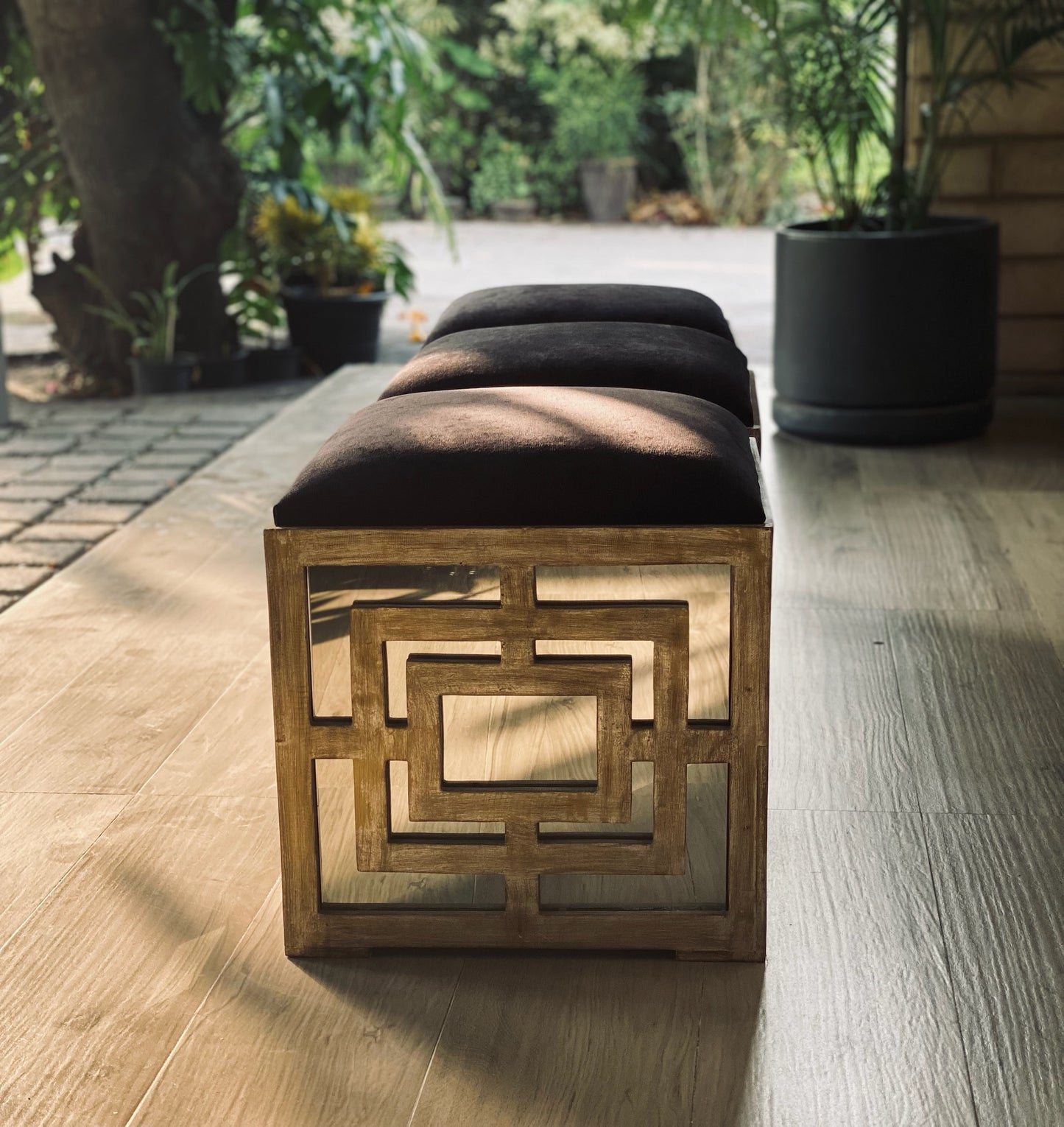 Mirrored Stools