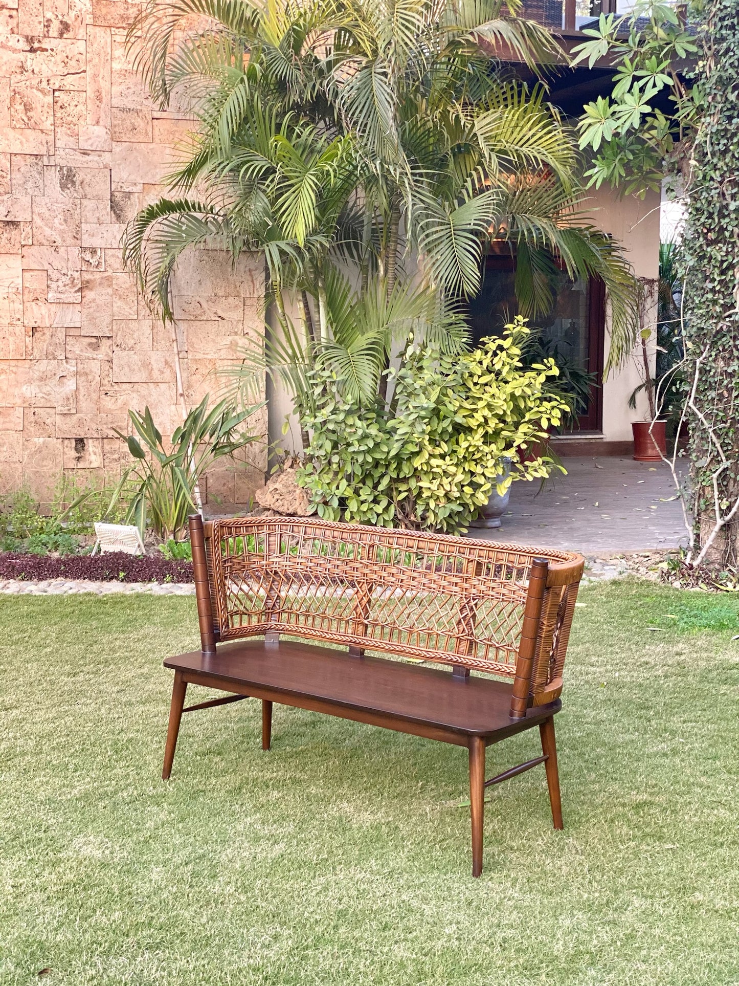 Rattan Retreat Bench