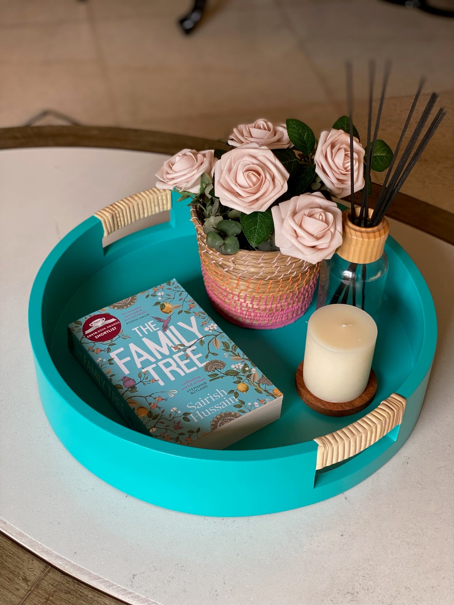 Cane Handle Tray