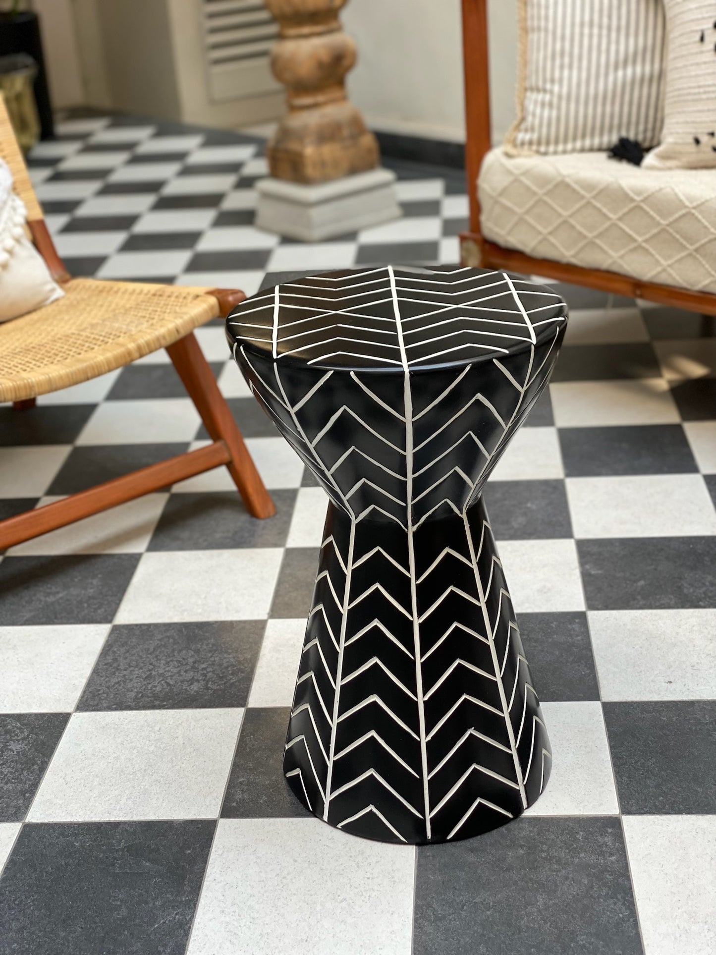 Tribal Drum Table