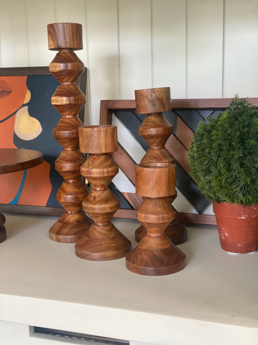 Cone Candle Holder Set