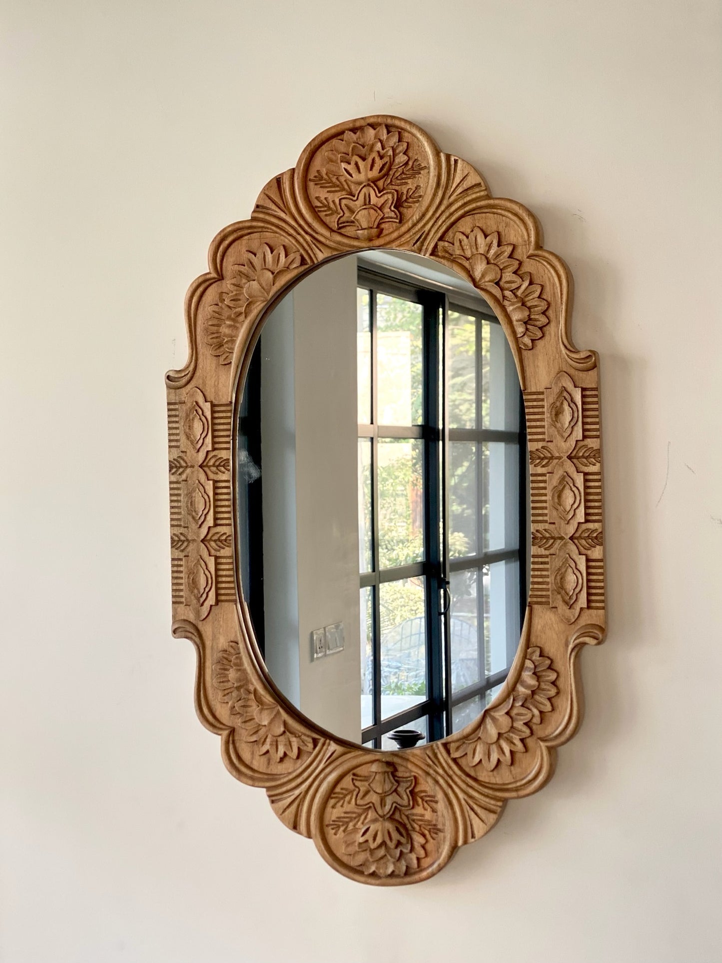 Lotus Folk Mirror